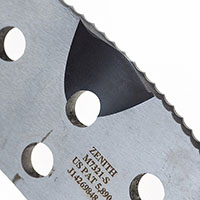 10 Hole and 9 Inch (in) Serrated Male Slotter with No Tip and Bevel - 2